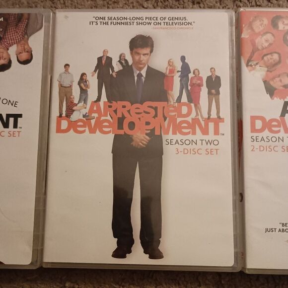 Arrested Development Seasons 1, 2, & 3 DVD Sets PRE-OWNED - Picture 3 of 7